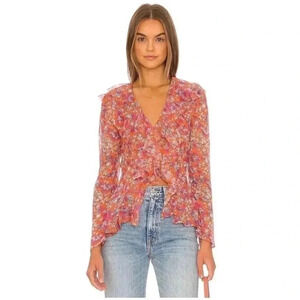 Free People Nina Printed Floral Top